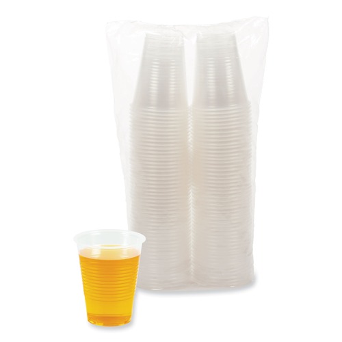 Customer Appreciation Sale - Save up to $60 off | Boardwalk BWKTRANSCUP10PK 10 oz. Polypropylene Plastic Cold Cups - Translucent (100 /Pack) image number 0