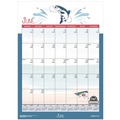 Bulletin Boards | House of Doolittle 3395 12-Month (July to June): 2025 to 2026 12 in. x 16.5 in. Illustrated Seasons Artwork Academic Year Recycled Seasonal Wall Calendar image number 6
