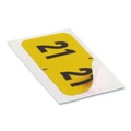 Office Jansan | Smead 68321 1.50 in. x 0.75 in. Year 2021 End Tab Folder Labels - Yellow/Black (500 Labels/Roll) image number 1