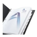 Office Jansan | Avery 11554 Print-On 11 in. x 8.5 in. 8-Tab 3-Hole Customizable Punched Dividers - White (200/Pack) image number 3
