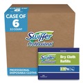 Mops | Swiffer 33407CT 10-5/8 in. x 8 in. Dry Refill Cloths - White (32/Box, 6 Boxes/Carton) image number 1