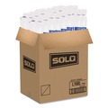 Cups and Lids | SOLO L16BL-0100 Polystyrene Plastic Flat Straw-Slot Cold Cup Lids Fits 12 oz to 24 oz Cups - Translucent (125/Pack, 16 Packs/Carton) image number 4