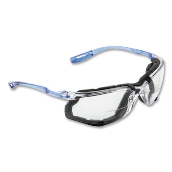 3M CCS plus1.5 Diopter Strength Protective Eyewear with Foam Gasket - Blue Plastic Frame, Clear Polycarbonate Lens