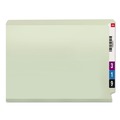 File Folders | Smead 26210 2 in. Expansion Extra-Heavy Recycled Pressboard End Tab Folders - Letter Size/Gray-Green (25/Box) image number 0