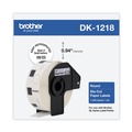 Bulk Savings Pricing 2 | Brother DK1218 0.94 in. dia Die-Cut Round Paper Labels - White (1-Roll) image number 0