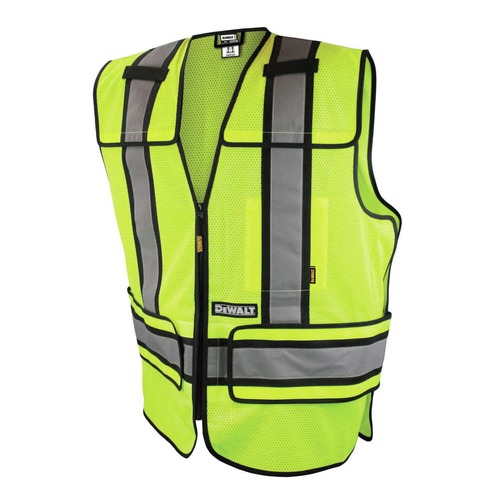  | Dewalt DSV421-S/L Class 2 Adjustable Breakaway Mesh Vest - Size Small to Large Green image number 0