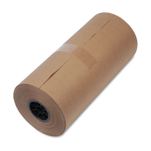 Office Jansan | Universal UFS1300015 18 in. x 900 ft. High-Volume Wrapping Paper - Brown Kraft image number 0