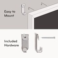 White Boards | U Brands 311U00-01 35 x 23 Magnetic Dry Erase Board with Wood Frame - White Surface/Black Frame image number 4