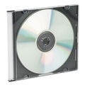  | Innovera IVR85825 CD/DVD Slim Jewel Cases - Clear/Black (25/Pack) image number 1