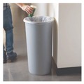 Trash & Waste Bins | Rubbermaid Commercial FG354600GRAY 22 Gallon Round Plastic Untouchable Waste Container - Gray image number 2
