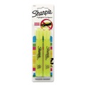 Highlighters | Sharpie 25162PP Tank-Style Chisel Tip Highlighters - Fluorescent Yellow Ink/Yellow Barrel (2/Pack) image number 0