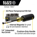 Klein Tools 32510 Magnetic Screwdriver with 32 Tamperproof Bits Set image number 9