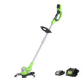 String Trimmers | Greenworks 2103002 ST40B410 40V/12 in. String Trimmer with 4 Ah Battery and Charger image number 1