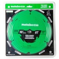 Circular Saw Blades | Metabo HPT 115764M 10 in. 6-Tooth Industrial PTFE Fiber Cement Blade image number 1