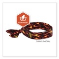 Cooling Gear | Ergodyne 12341 Chill-Its 6700 One Size Fits Most Cooling Bandana Polymer Tie Headband - Flames image number 6