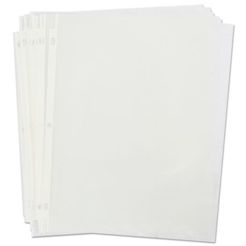 Universal UNV21127 Letter Size Nonglare Economy Top-Load Poly Sheet Protectors - Clear (200/Box)