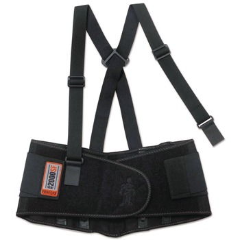 Ergodyne ProFlex 2000SF 38 in. to 42 in. Waist High-Performance Spandex Back Support Brace - Extra Large, Black