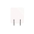 Office Furniture Accessories | MasterVision GL2001393 Protector Series 35.4 in. x 0.16 in. x 35.4 in. Frameless Glass Desktop Divider - Clear/Aluminum (1/Carton) image number 0