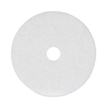 Boardwalk 20 in. Diameter Polishing Floor Pads - White (5/Carton)