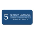 Notebooks & Pads | Roaring Spring 10381 10.5 in. x 8 in. 180-Sheets 5-Subject Medium/College Rule Subject Wirebound Notebook - Assorted Cover Colors (12/Carton) image number 3