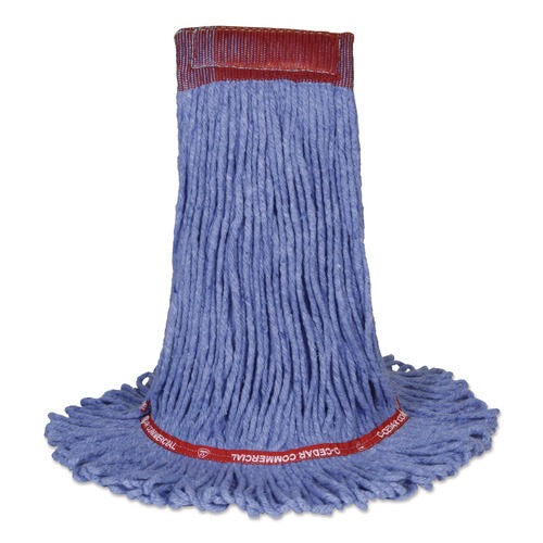 Mops | Nexstep Commercial Products 97156 MaxiClean Loop-End Mop, Cotton/Synthetic, 20 oz, Blue image number 0