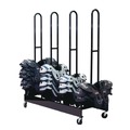 Office Filing Cabinets & Shelves | Champion Sports FBSPR4 24 in. x 59 in. x 68 in. 176 lb Capacity Mobile Four-Stack Shoulder Pad Rack - Black image number 6