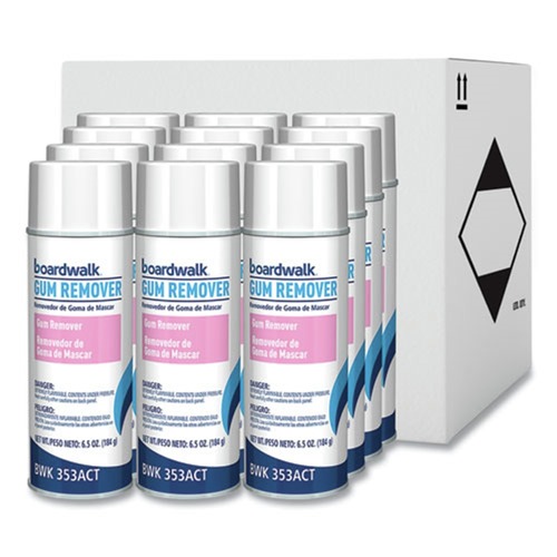 Cleaners & Chemicals | Boardwalk 1041286 6 oz. Aerosol Spray Chewing Gum and Candle Wax Remover (12/Carton) image number 0