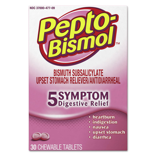 Bulk Savings Pricing 2 | Pepto-Bismol 03977BX Chewable Tablets - Original Flavor (30/Box) image number 0