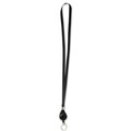 Office Jansan | Advantus 75547 34 in. Long Metal Split Ring Fastener Lanyards with Retractable ID Reels - Black (12/Pack) image number 0