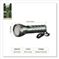 Work Lights | GoGreen Power GG-113-24SV 28 LED Professional Flashlight, 3 AAA Batteries (Included), Black/Silver image number 1