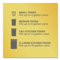 Cleaning & Janitorial Supplies | Glad 78563 ForceFlex 10.19 in. x 9.81 in. 13-Gal. Tall Kitchen Drawstring Trash Bags - Fresh Clean Scent Gray (3/Carton) image number 9