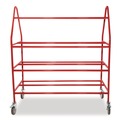Utility Carts | Champion Sports BRCPRO 18.5 in. x 51 in. x 54 in. 176 lb Capacity Deluxe Pro Ball Cart - Red image number 0