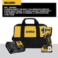 Impact Drivers | Dewalt DCF850E1 20V MAX ATOMIC Brushless Lithium-Ion Cordless 1/4 in. Impact Driver Kit (1.7 Ah) image number 1