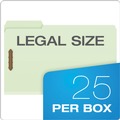  | Pendaflex 17187 1/3-Cut Tabs 3 in. Expansion 2 Fasteners Legal Size Heavy-Duty Pressboard Folders - Green (25/Box) image number 5