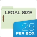 Office Jansan | Pendaflex 17187 1/3-Cut Tabs 3 in. Expansion 2 Fasteners Legal Size Heavy-Duty Pressboard Folders - Green (25/Box) image number 5