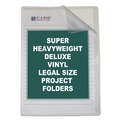 C-Line 62139 Deluxe Legal Size Vinyl Project Folders - Clear (50/Box) image number 1