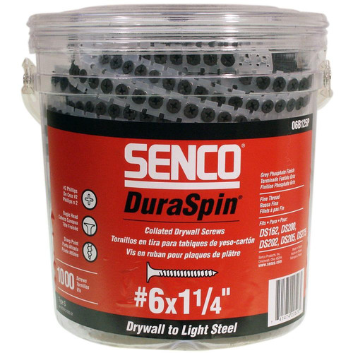 Collated Screws | SENCO 06B125P 6-Gauge 1-1/4 in. Drywall Screw (1,000-Pack) image number 0