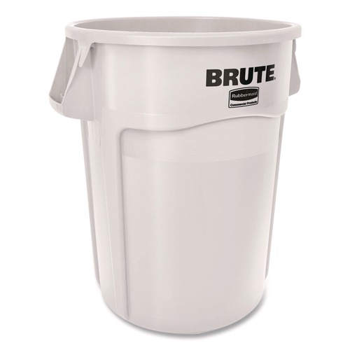 Trash & Waste Bins | Rubbermaid Commercial 1779740 Brute Container 44 gal Plastic White image number 0