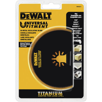Dewalt DWA4211 Oscillating Tool Titanium Semicircle Blade