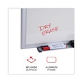 Office Jansan | Universal UNV44618 24 in. x 18 in. Deluxe Melamine Dry Erase Board - White Surface, Aluminum Frame image number 3