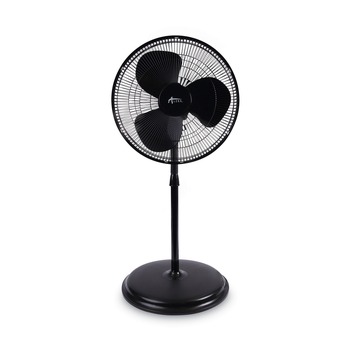 Alera 120V 0.37 Amp 3-Speed 16 in. Pedestal Stand Fan - Black