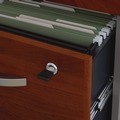 Office Filing Cabinets & Shelves | Bush WC24453SU 15.75 in. x 20.25 in. x 27.88 in. 3-Drawers: Box/Box/File, Legal/Letter/A4/A5 Series C Mobile Pedestal File - Cherry/Gray image number 4