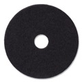 Sponges & Scrubbers | Boardwalk BWK4012BLA 12 in. Diameter Stripping Floor Pads - Black (5/Carton) image number 0