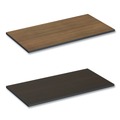 Office Jansan | Alera ALETT4824EW 47.63 in. x 23.63 in. Rectangular Reversible Laminate Table Top - Espresso/Walnut image number 2