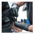 Disposable Gloves | Ammex GWBEN46100 6 mil Powder-Free Nitrile Exam Gloves - Large, Black (1000/Carton) image number 2