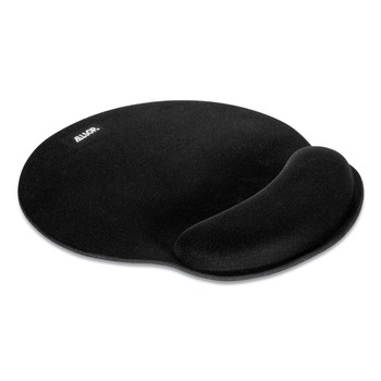 Allsop MousePad Pro 9 in. x 10 in. Memory Foam Mouse Pad with Wrist Rest - Black