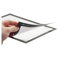 Floor Signs | Durable 476901 DURAFRAME 11 in. x 17 in. Sign Holder - Black Frame (2/Pack) image number 3