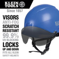 Face Shields and Visors | Klein Tools VISORGRAY Safety Helmet Visor - Gray Tinted image number 1