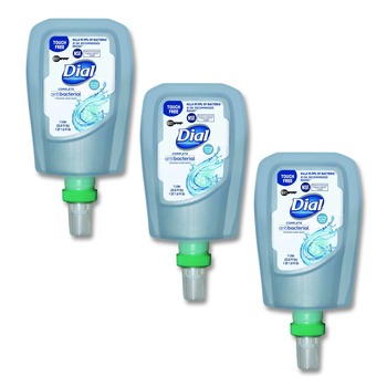 Dial Professional 1 L Antibacterial Foaming Hand Wash Refill for FIT X1 Touch Free Dispenser - Spring Water Scent (3/Carton)