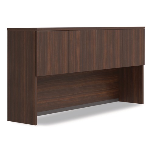 Office Filing Cabinets & Shelves | Alera AE1NNN-E723616P HRG 72 in. x 16 in. x 36 in. 4-Compartment Seville Hutch with Doors - Mahogany image number 0